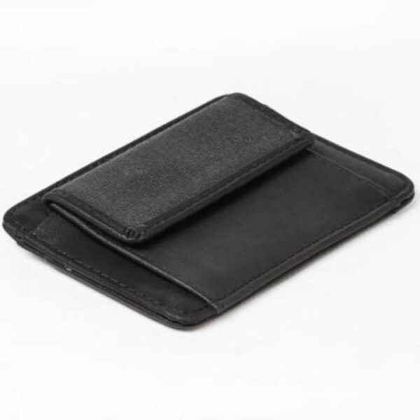 Men's Card Holder Wallet made with Leather - Card Sections but Pouch with Popper Fastening