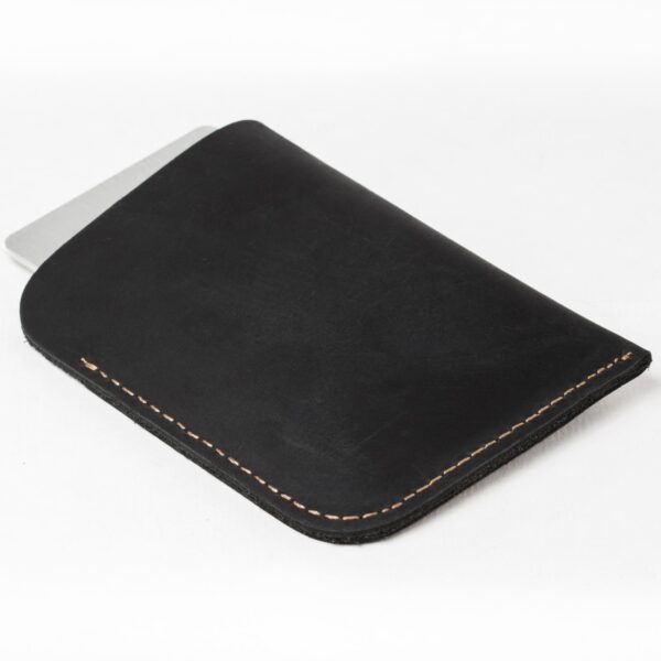 Simple black men's wallet