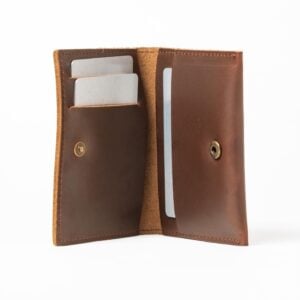 Brown Leather Men's Bifold Wallet