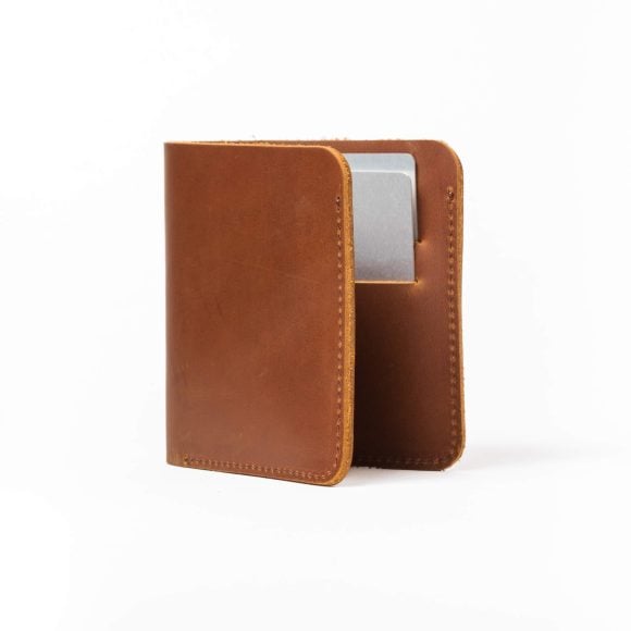 Gent's wallet made with crazy horse leather